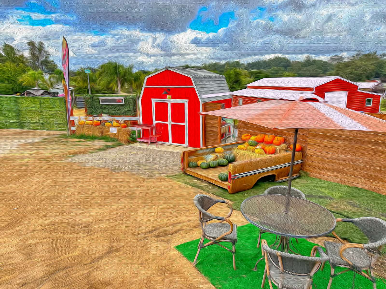 Mini Barn Market, the honor-system farm stand at Red Barn Ranch.